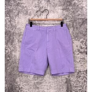 New J Crew Stanton Shorts 30 Mens Purple Cotton Twill 9"